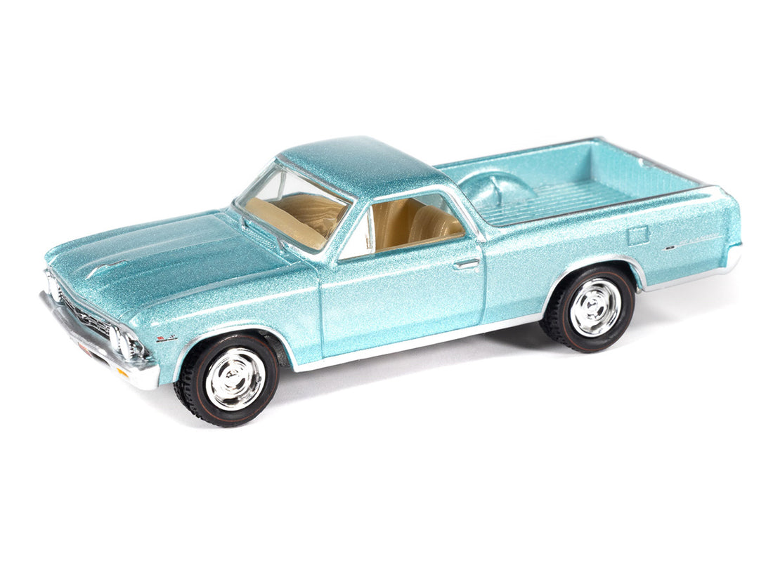 Johnny Lightning 1:64 Muscle Cars USA 1966 Chevrolet El Camino – Artesian Turquoise – Mecum Auctions – JLMC035-3A-5