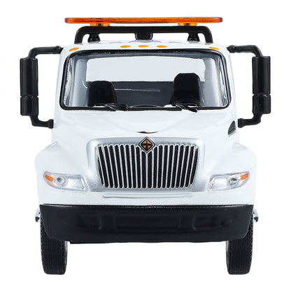 (PRE-ORDER 2026/2027) Greenlight 1:64 International DuraStar 4400 avec Ford GT 2017 – Gris Liquid Grey avec bandes blanches – Édition exclusive GL30611