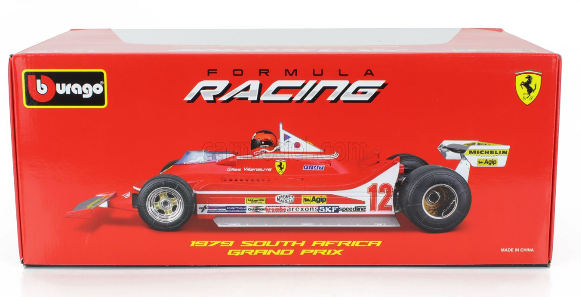 1979 SOUTH AFRICA GRAND PRIX, GILLES VILLENEUVE - FERRARI - F1 312T4 N 12 WINNER  (WITH PILOT)