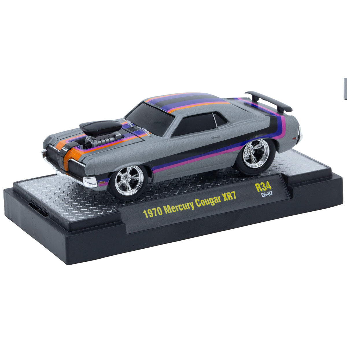 M2 Machines 1:64 Mercury Cougar XR7 1970 – Ground Pounders Release 34 – 82161-34-F