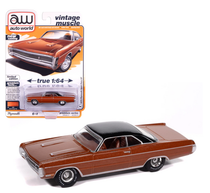 Auto World-1970 Plymouth Sport Fury (Burnt Orange Poly) (AWSP192-A)