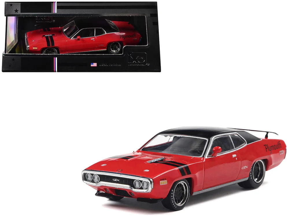 IXO America 1:43 1971 Plymouth GTX – Rallye Red – IA43005