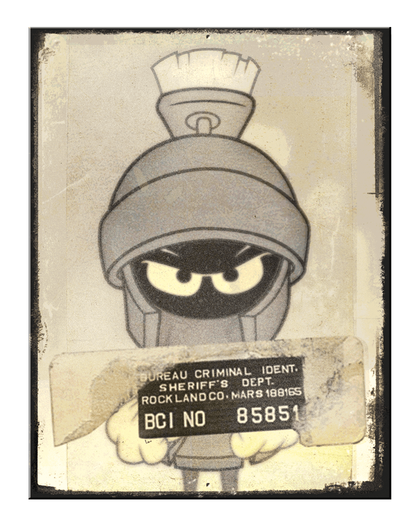 SH - Looney Tunes Marvin Mug Shot