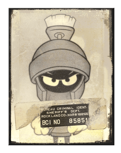 SH - Looney Tunes Marvin Mug Shot