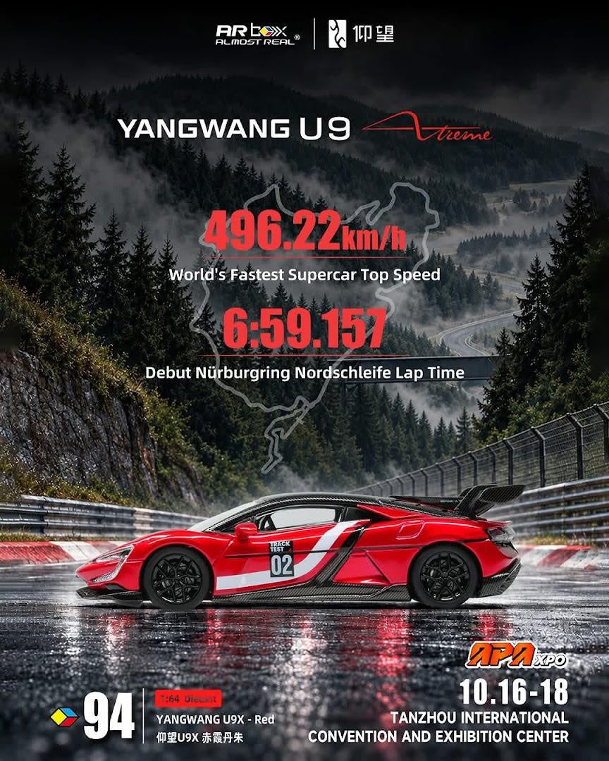 (PRE-ORDER 2027) Almost Real 1:64 YANGWANG U9X – Rouge – APA XPO 2026 – 691206001