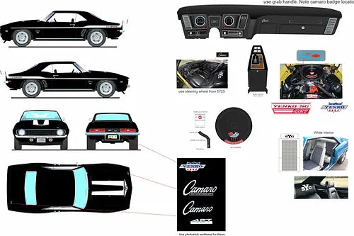 1969 Yenko Camaro, Black (Limitée à 199 unité-Limited to 199 units)