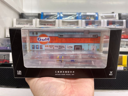 MoreArt Diorama 1:64- Gulf -Automobile Repair Workshop Garage (MO641056)