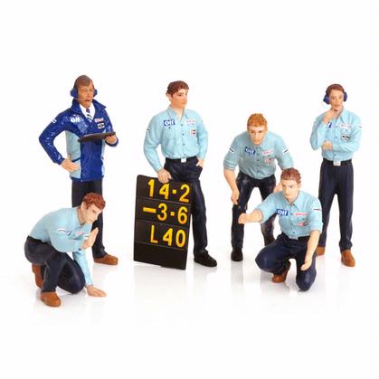 &quot;Pit Crew&quot; Figurines Team Tyrrell 1976