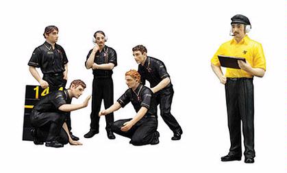&quot;Pit Crew&quot; Figurines JPS Team Lotus 1977