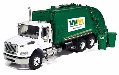 Freightliner M-2 "Waste Management" Rear Load Refuse Truck with Bins