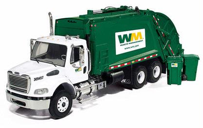 Freightliner M-2 "Waste Management" Rear Load Refuse Truck with Bins