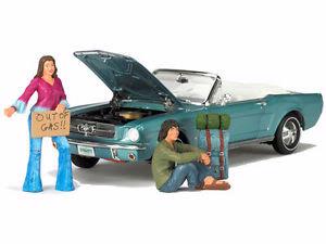 Ensemble de 2 Figurines et accessoires &quot;Out Of Gas&quot;