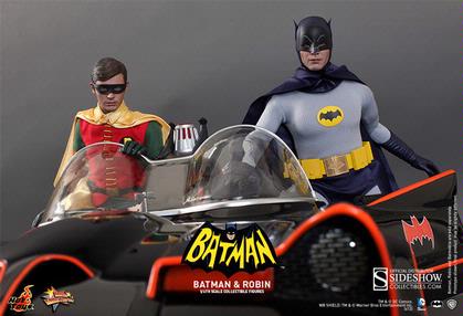 Batman &quot;Batmobile&quot; TV Series 1966 (Avec Figurines)