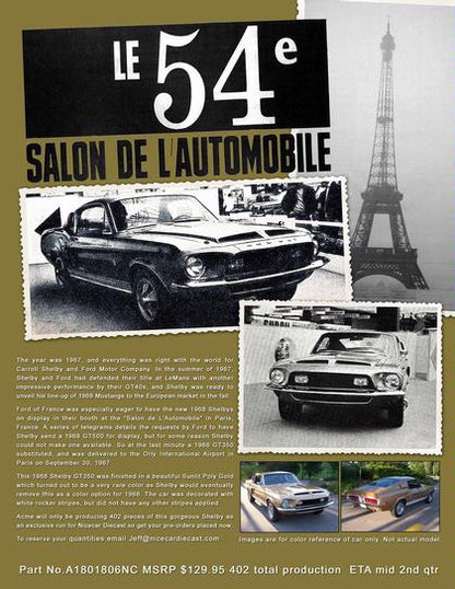 Ford Mustang Shelby GT-350 1968 "Salon de l&