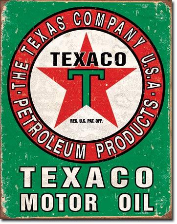 Texaco Motor Oil Weathered