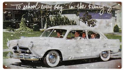 To School Every Day In The Henry J Automobile