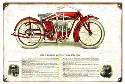 1918 Indian Powerplus Motorcycle
