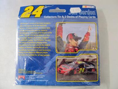 Collector Tin &amp; 2 Decks of Playing Cards Jeff Gordon 