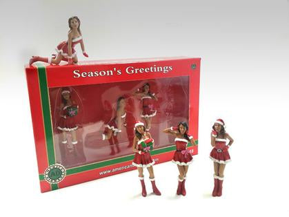 Christmas Girls (Set of 4) 1:24 - Holiday