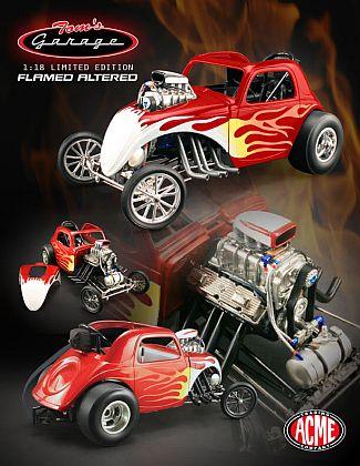 Fiat Topolino Flamed Altered Dragster Tom&
