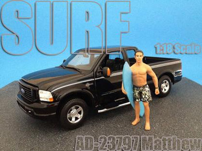 Figurine "Surfer" Matthew avec planche de surf