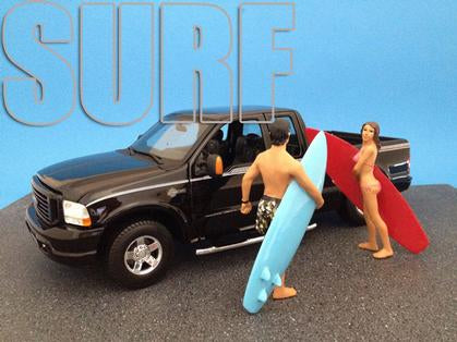 Figurine "Surfer" Matthew avec planche de surf