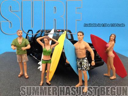 Figurine "Surfer" Matthew avec planche de surf
