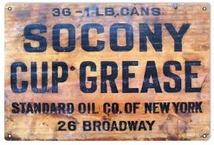 36 1LB Cans Socony Cup Grease Standard Oil Co. Of New York