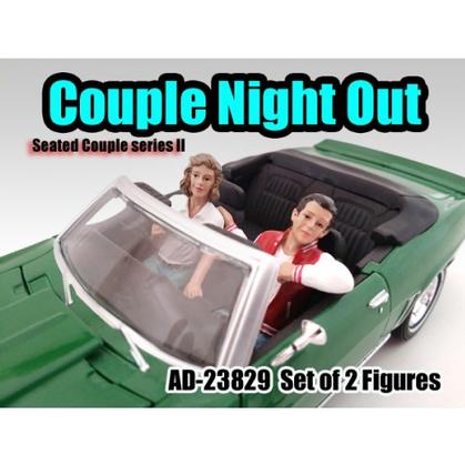 Ensemble de 2 Figurines "Seated Couple II"