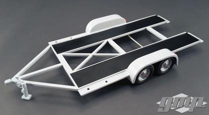 Car Trailer with Tire Rack 