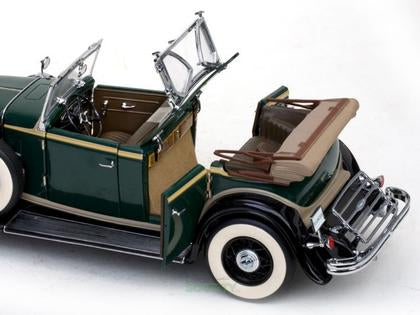 No454ミニカー1/18箱ありSun Star 1932 Lincoln KB 1932 Ford Lincoln KB Top Down Convertible, Burgundy - Sun Star