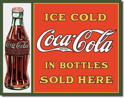 Ice Cold Coca-Cola In Bottles Sold Here