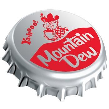 Mountain Dew Bottle Cap Sign