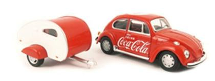 Volkswagen Beetle 1967 avec remorque Coca-Cola