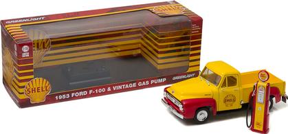 FORD F-100 1953 "SHELL OIL" Avec Pompe à Gaz