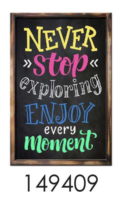 NEVER STOP  12x24 rustic bright