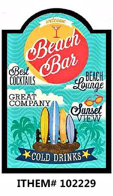 Cadre Pub  &quot;BEACH BAR&quot;   16x24
