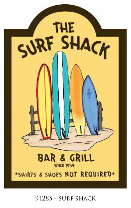 Cadre appliqué 3D - SURF SHACK-  16x24