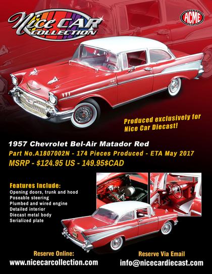 Chevrolet Bel Air 1957 "Édition Nice Car Collection" (Limitée à 174 unités-Limited to 174 units)
