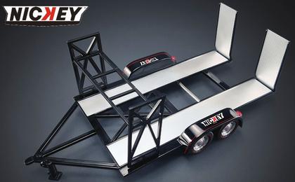 Car Trailer "Nickey Chevrolet" with Tire Rack