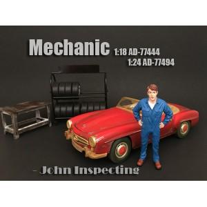 Figurine mécanicien &quot;John&quot; Inspecting