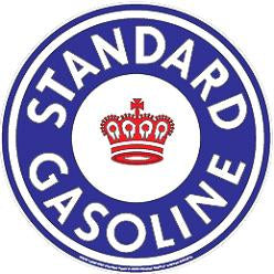 Metal sign STANDARD GASOLINE 24 "diameter