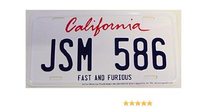 FAST AND FURIOUS CALIFORNIA JSM 586