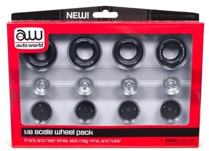 AUTO WORLD SLOT MAG WHEEL PACK 1:18 