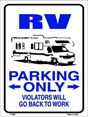 RV PARKING ONLY  --  9&
