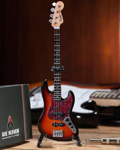 Fender Sunburst Jazz Bass Miniature Guitar Replica - Officially Licensed