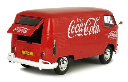 Volkswagen Type 2 1963 "Coca-Cola" Delivery Van with Delivery Man Figure