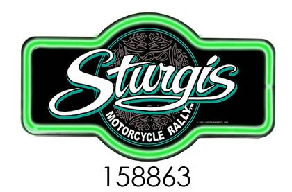 STURGIS ** 17&quot;  SIGN WITH NEON LED ROPE