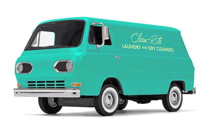 Ford Econoline Van 1963 &quot;Clean-Rite Laundry and Dry Cleaners&quot;