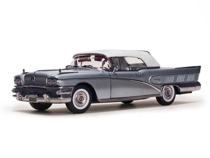 Buick Limited 1958 Closed Convertible-(Silver Mist)
